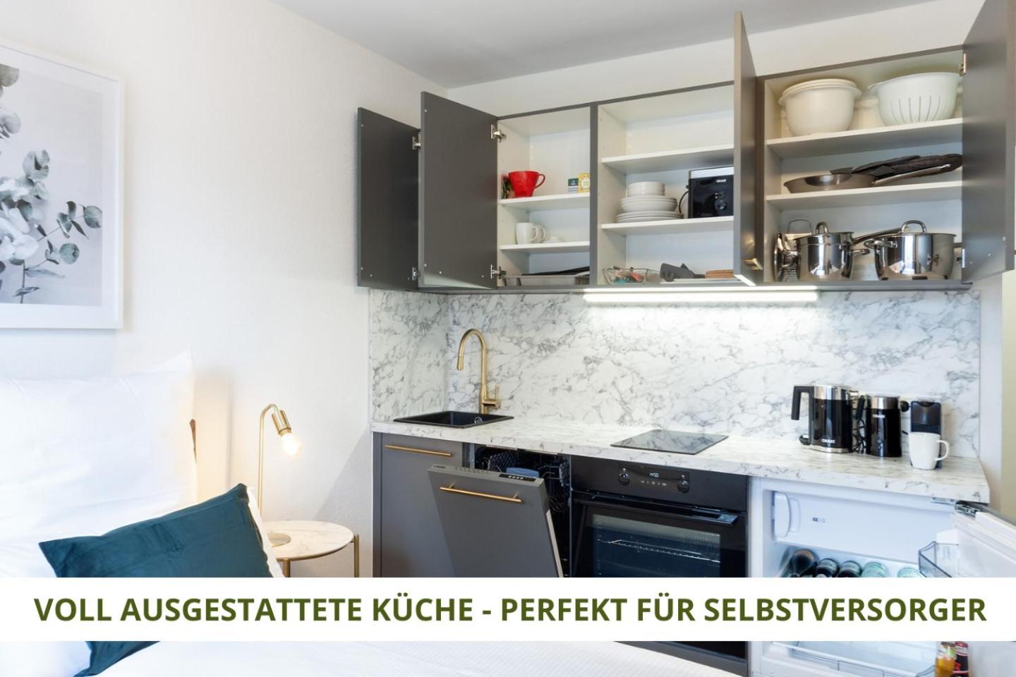 Apartment Wahnfried No5 - Zentrales Cityapartment Kueche Mit Duschbad - 300M Zur Fussgaengerzone Bayreuth Bagian luar foto