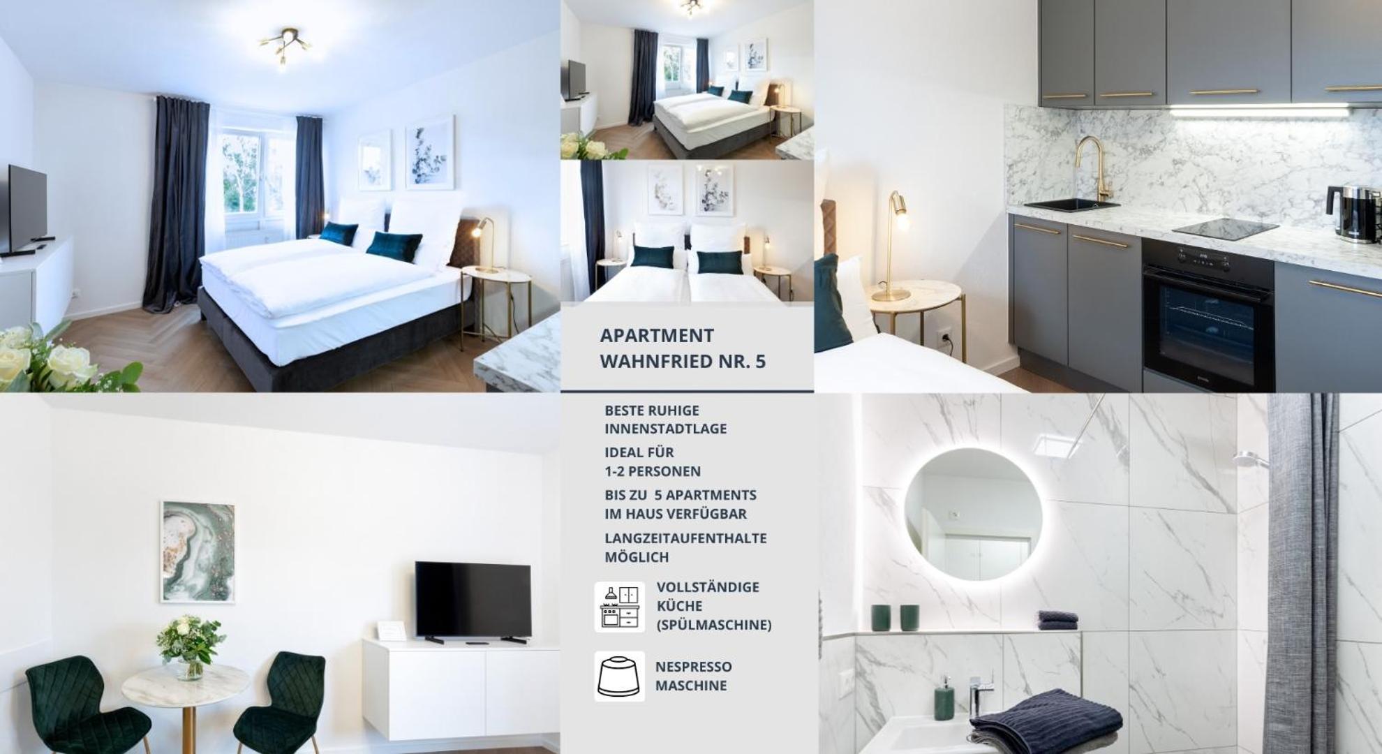 Apartment Wahnfried No5 - Zentrales Cityapartment Kueche Mit Duschbad - 300M Zur Fussgaengerzone Bayreuth Bagian luar foto